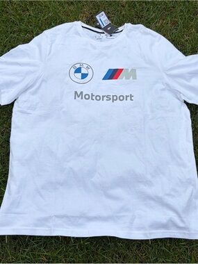 BMW Motorsport White Logo T-Shirt